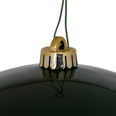 10" Midnight Green Candy Ball Ornament