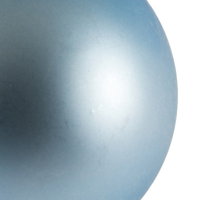 4" Periwinkle Four-Finish Ball Christmas Ornaments 12 Per Box