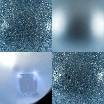 4" Periwinkle Four-Finish Ball Christmas Ornaments 12 Per Box