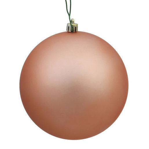 10" Rose Gold Matte Ball Ornament