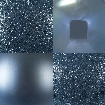 6" Periwinkle Four-Finish Ball Christmas Ornaments 4 Per Box