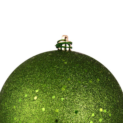 6" Juniper Green Four-Finish Ball Christmas Ornaments 4 Per Box