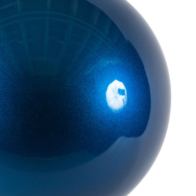 6" Blue Candy Ball Ornaments 4-Pack