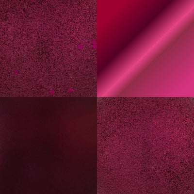 4" Berry Red Four-Finish Ball Christmas Ornaments 12 Per Box