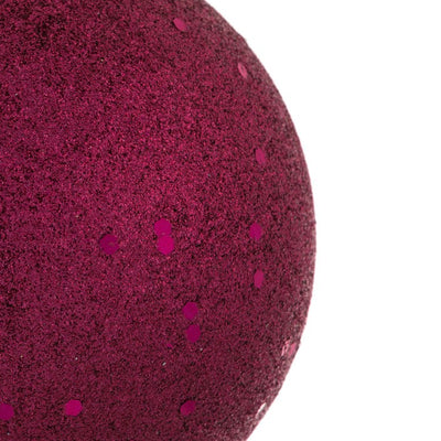 4" Berry Red Four-Finish Ball Christmas Ornaments 12 Per Box