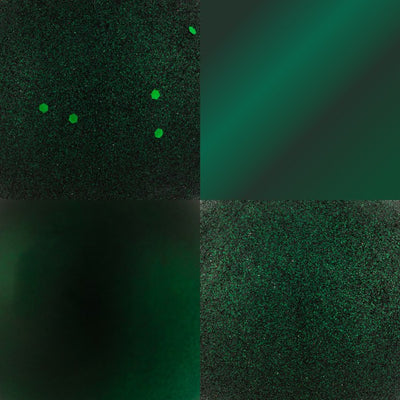 4" Midnight Green Four-Finish Ball Christmas Ornaments 12 Per Box