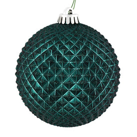 6" Sea Blue Durian Glitter Balls 4 Per Bag