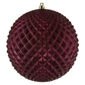 6" Wine Durian Glitter Balls 4 Per Bag