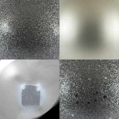 4" Limestone Four-Finish Ball Christmas Ornaments 12 Per Box