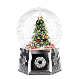 Spode Christmas Tree 6.5" Tree Musical Snow Globe