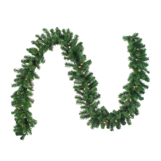 9' x 10" Pre-Lit Oak Creek Pine Artificial Christmas Garland - Clear Lights