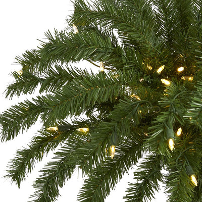 4' Christmas Palm Artificial Tree with 150 Warm White LED Lights