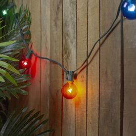 20-Count Multi-Color Transparent G40 Globe Christmas Light Set with 19' Green Wire