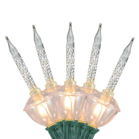 7-Count Clear Retro Christmas Bubble Light Set with 6' Green Wire