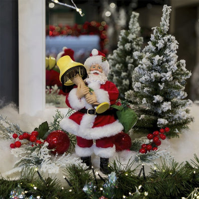 10" Leg Lamp Fabriche Santa with Light