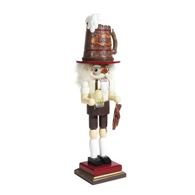 17.5" Hollywood Beer and Pretzel Nutcracker
