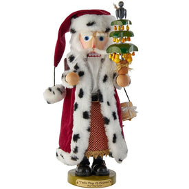 17.5" Limited Edition Steinbach Twelve Days of Christmas Musical Pear Tree Santa Nutcracker