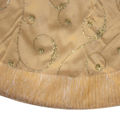 50" Gold Sequin Tree skirt