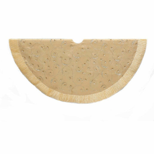 50" Gold Sequin Tree skirt