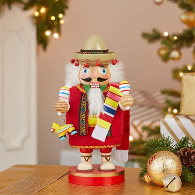 10.25" Chubby Mexican Nutcracker Tablepiece