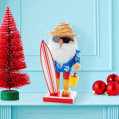 8" Surfer Santa Nutcracker