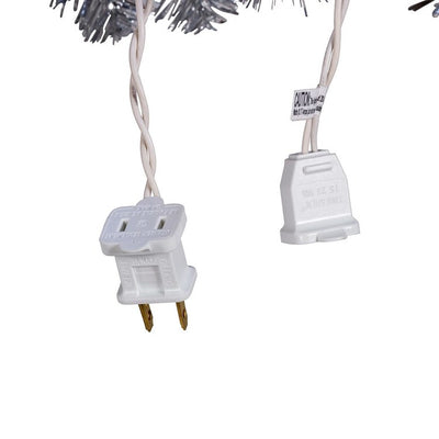 9-Foot Pre-Lit Silver Point Pine Garland