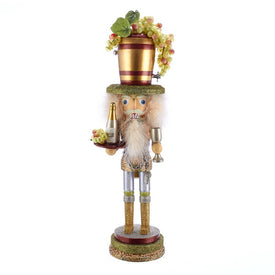 19.5" Hollywood Wine Hat Nutcracker
