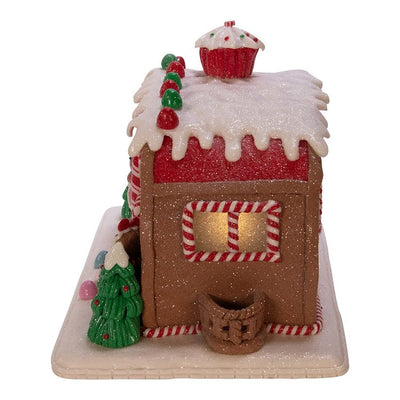 6" Gingerbread Camper House Table-Piece