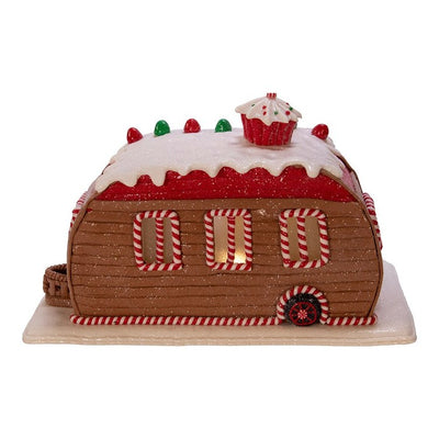 6" Gingerbread Camper House Table-Piece