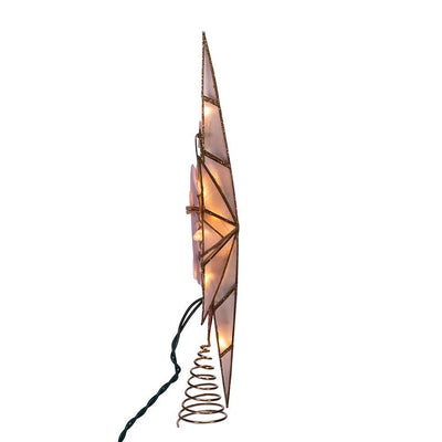 10-Light Bethlehem Capiz Star Multi-Tip Tree Topper