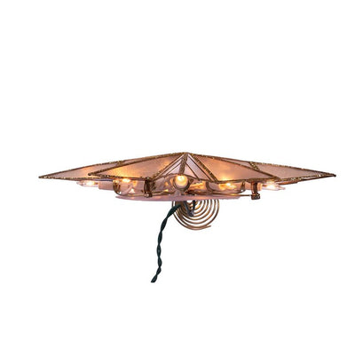 10-Light Bethlehem Capiz Star Multi-Tip Tree Topper
