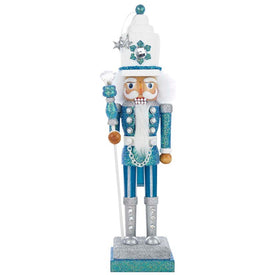 17" Hollywood Turquoise/White Nutcracker