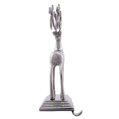 Silver Reindeer Stocking Hanger