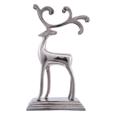 Silver Reindeer Stocking Hanger