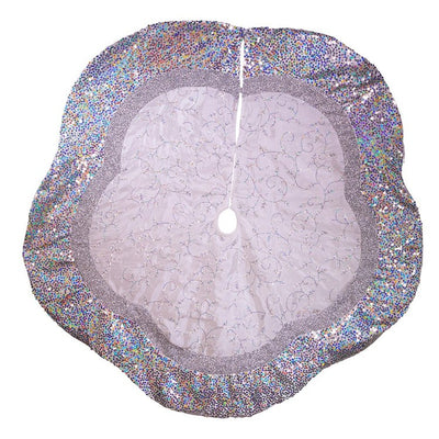 60" Silver Tree Skirt