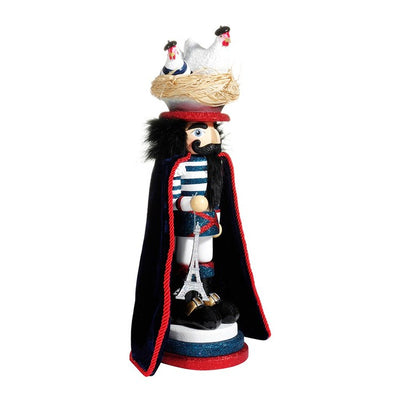 17.5" Hollywood Three French Hens Nutcracker