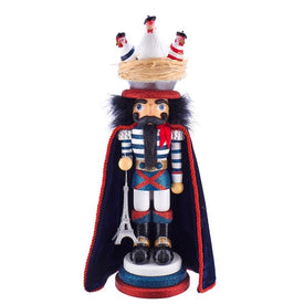 17.5" Hollywood Three French Hens Nutcracker