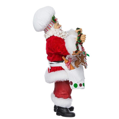 12" Fabriche Christmas Chef Santa