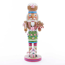 16" Wooden Gingerbread Nutcracker