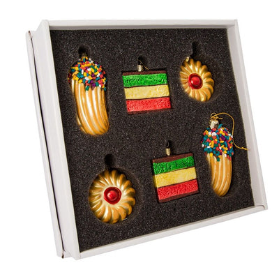 Noble Gems Cookie Glass Ornament Set6-Piece Box Set