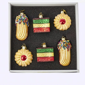 Noble Gems Cookie Glass Ornament Set6-Piece Box Set