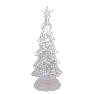 10" Battery-Operated LED Lit Tree with Water Table-Piece