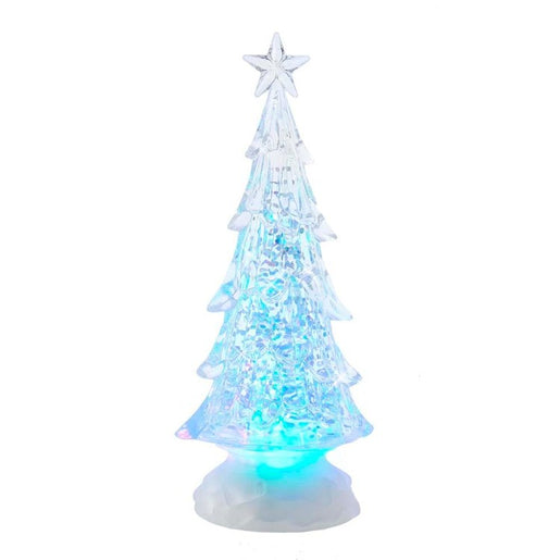 10" Battery-Operated LED Lit Tree with Water Table-Piece