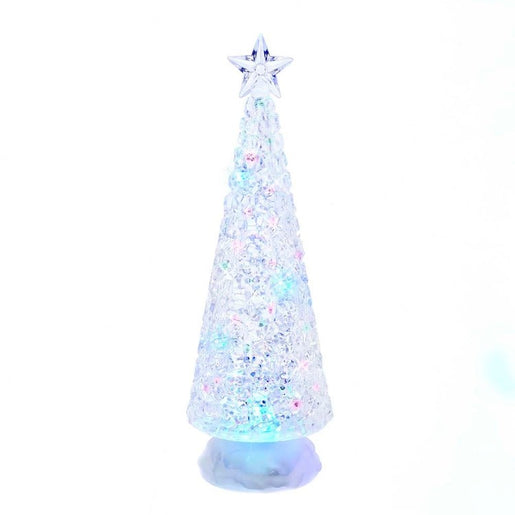 13" Battery-Operated LED Lit Tree with Water Table-Piece