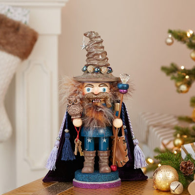 15" Hollywood Wizard Nutcracker with Owl