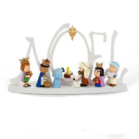 10" Battery-Operated LED Peanuts Lighted Nativity Scene