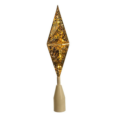 10-Light Gold Bethlehem Star Tree Topper