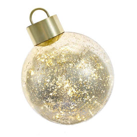 200mm Battery-Operated Plastic LED Golden Ball Table-Piece