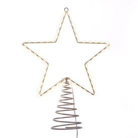17.5" Metal Lighted LED Star Tree Topper