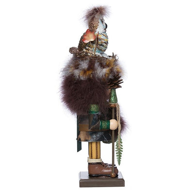 16" Hollywood Woodsman Nutcracker with Owl Hat
